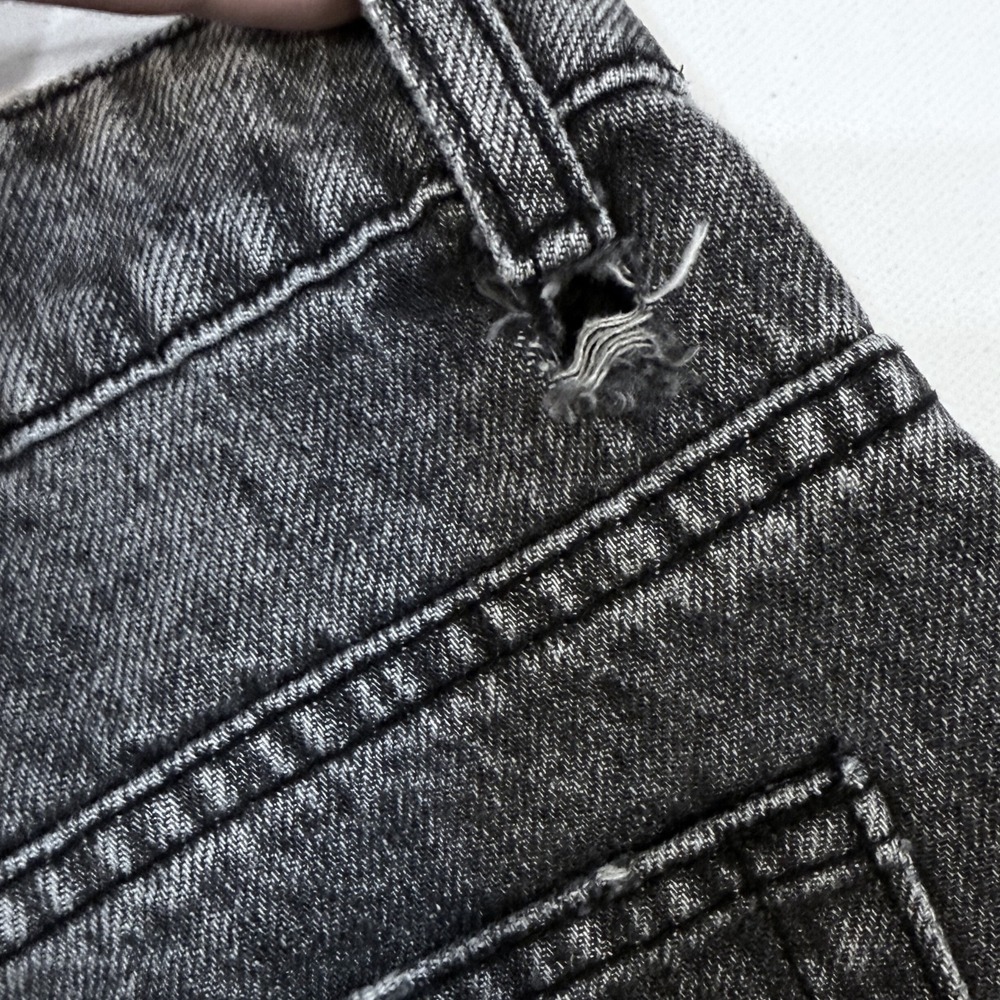 Superdown Lanie Acid Wash Grey High Rise Mom Jeans 28 Indie Sleaze 90s Grunge - Picture 9 of 10